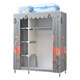 Simple cloth wardrobe steel pipe thickening and reinforcement