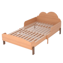 Solid wood retractable childrens bed with wide guardrail splicing bed 1 meter 1m folding multi-functional small apartment pull-out bed