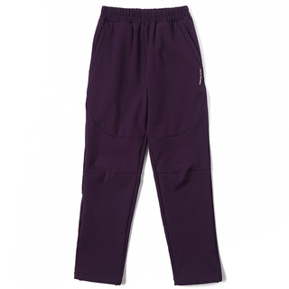 萌格格女童冲锋裤A类冬绒休闲长裤户外耐磨防风防水软壳裤校服裤