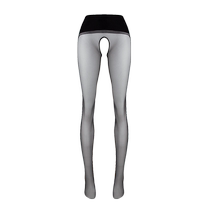 LingTouch Aya Jade Muscle™ 3D ultra-thin seamless crotch sexy black stockings mid-high waist sexy black stockings