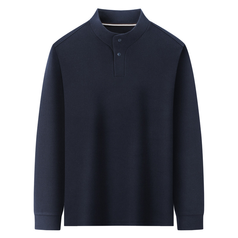 Luo Meng autumn and winter long-sleeved T-shirt with inner layering shirt for men