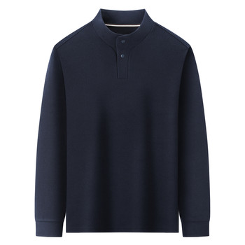 Luo meng autumn and winter long-sleeved t-shirt with inner layering shirt for men