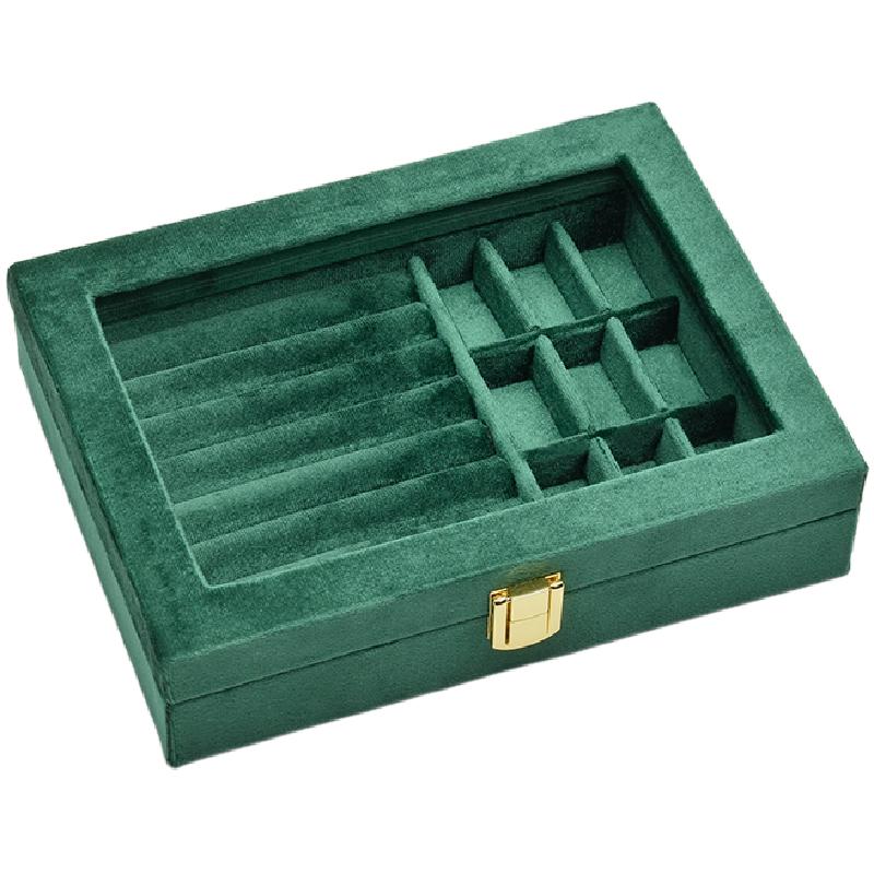 JYNFUN high-end jewelry box with transparent skylight