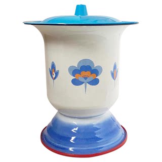 Spittoon toilet urinal urinal bucket potty women's bedroom household enamel high-foot children and the elderly bed-ridden mobile toilet