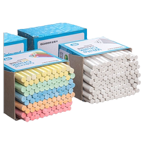 Color Chalk Dust-free Good Wipe Children School Teachers Special Home Teaching White No Dust Chalk Bright Black Board Newspaper For Kindergarten Elementary School Students Stationery Water Soluble Environmental Protection Chalk