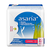 (Self-operated) Asana pads 15 5cm 22 pieces pure cotton sanitary wings mini sanitary napkins skin-friendly
