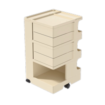 Trolley storage rack removable snacks and cosmetics storage cabinet multi-functional rotating beauty cart bedroom bedside table