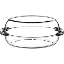 (Self-operated) Pasha Paqi imported glass baking pan juice seafood plate oven household steamed fish plate with lid