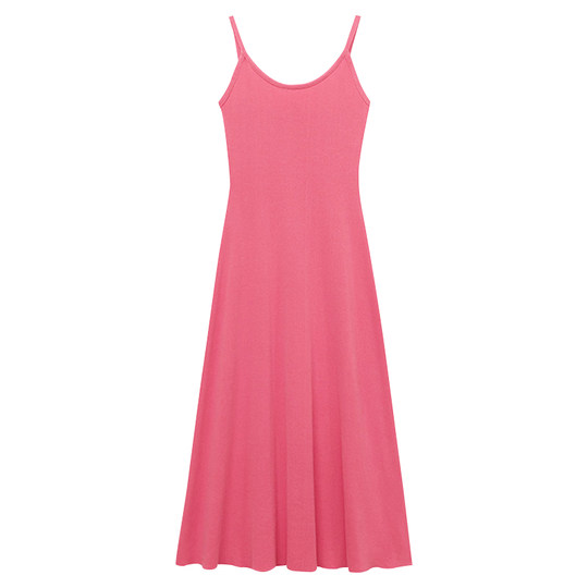 Robe Kardashian multicolore, la jupe longue à bretelles pour femmes semble mince