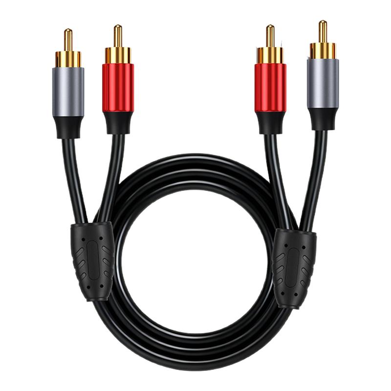 Emate double lotus audio cable 2rca two-to-two high-frequency fidelity speaker cable connected to the audio amplifier signal cable