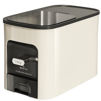 Modern housewife cabinet rice bucket insect-proof and moisture-proof sealed household high-end 20 catties food-grade rice box embedded rice cylinder