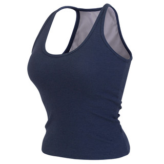 Lan pattern integrated chest pad threaded sports vest