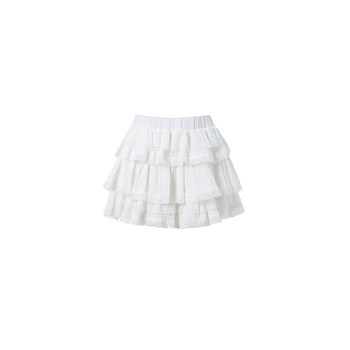 Korean girly white skirt~