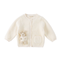 David Bella Girls Style Sweater Cardigan 2024 Spring New Childrens Clothes Baby Clothes Childrens Sweater