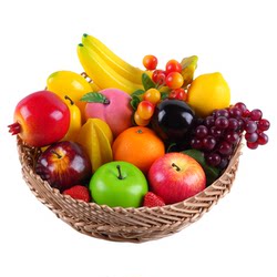 Simulated Fruit and Vegetable Model Set for Filming and Television Props, Foam Fake Apples, Oranges, Bread Decorations, Ornaments