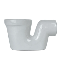 Ceramic water storage elbow squatting pan s goose head changing side drain elbow to take over squat pit urinal split sink