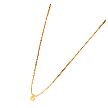 Buddha Amulet Chain, Thai Buddha Amulet Necklace, Plated with 18K Gold, Non-Fading, 2.5mm Butterfly Chongdi Buddha, Unisex