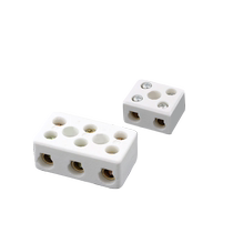 High temperature resistant ceramic terminal block ceramic connector high frequency 2 holes 5 holes 6 holes 8 holes 10A 15A5A 30A60A