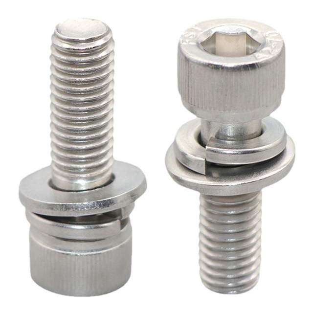 Free shipping on stainless steel six-combination screw lightning delivery