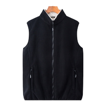 Real Visas waistcoat mens winter new gush thickened thermal vest mens casual rocking grain suede shoulder jacket