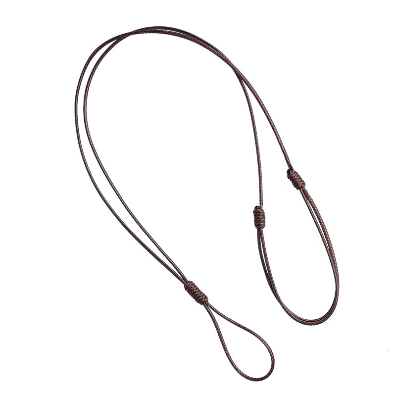 Necklace rope wax leather rope ring safety buckle hand-woven