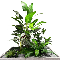 Simulated green plants landscaping decorative ornaments fake green plants Internet celebrities indoor porch large landscape landscaping plants under stairs