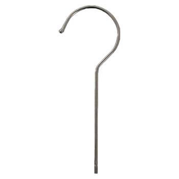 ຮ້ານຂາຍເສື້ອຜ້າ acrylic clothes hanger special hook accessories flat mouth with nut trouser clip hook thick long garden golden flat hook