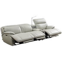 Chivas first class electric multifunctional leather sofa Italian minimalist first layer cowhide living room straight 30239