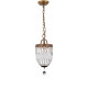 American retro bar counter Western kitchen aisle crystal chandelier
