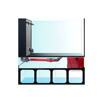 Living room small fish tank with filter goldfish tank bottom filter integrated aquarium desktop small fish tank ultra-white glass turtle tank