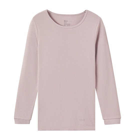 红豆女士秋衣纯棉秋冬打底棉毛衫女款肌底衣贴身保暖内衣单件上衣