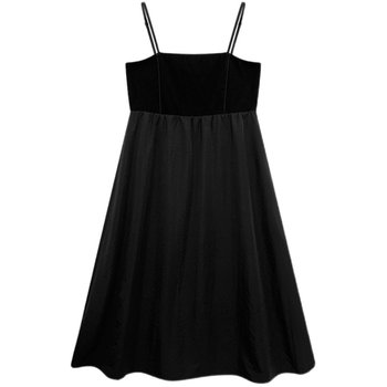 NAZ Plus Size 2024 Spring New High Waist Slimming Spliced ​​​Little Black Skirt Fat mm Temperament Suspender Dress