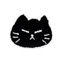 (Self-operated) KENZAKI original super soft bedside blanket cartoon black cat bedroom childrens room machine washable carpet