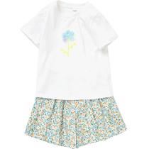 Balabala Childrens suit 24 new spring dress male and female child sports Two sets