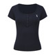 Anoutu Small Waist Essence Mask T-Shirt 4D Hyaluronic Acid Women's Breathable Cool Short Sleeve Casual Round Neck Top