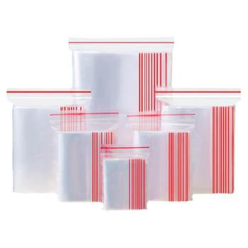 6 silk pe ziplock bag small transparent book