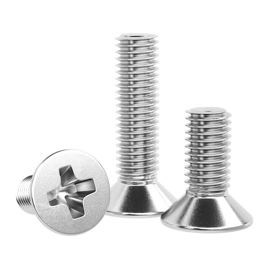 304不锈钢十字沉头螺丝钉平头螺栓机丝电子小螺钉大全M2M3M4M5M6