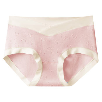 Stainless pure cotton v-shaped belly support 7a antibacterial maternity underwear