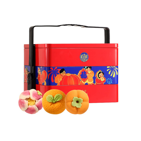Daoxiangcun pastry gift three-layer iron box snacks