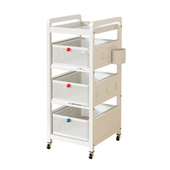Kitchen storage rack household storage rack floor-standing multi-layer supplies collection small cart multi-function vegetable basket