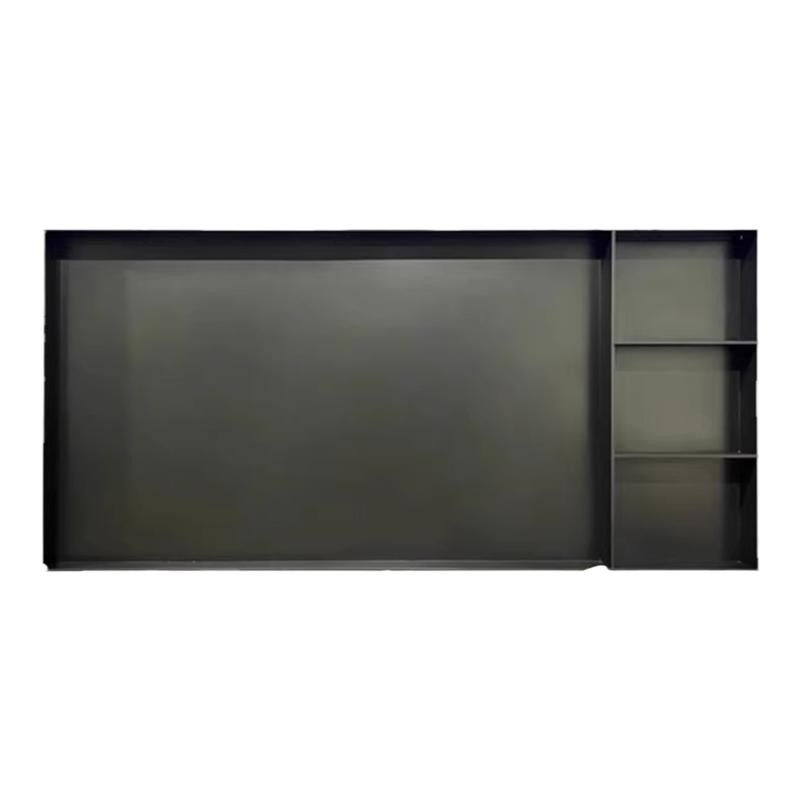 75-inch TV niche built-in size 85/100 customized stainless steel suspended background wall cabinet metal frame