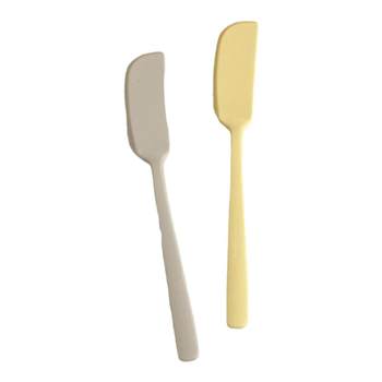 Integrated silicone bread smear knife