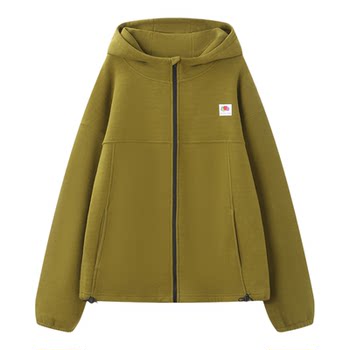 American centenary fresh fruits clothes 2026 spring new jelly velvet hooded woven logo warm jacket