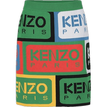 (Self-operated) Kenzo Takada Womens LOGO Jacquard Slim Fit Knitted Skirt 2JU367 3CD
