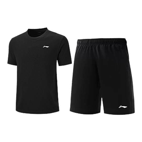 Li Ning running sports suit men's quick-drying ice silk thin style