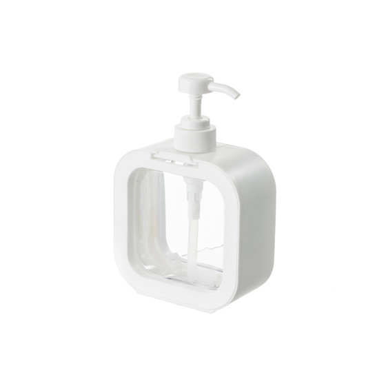 Travel press fine mist vacuum dispensing bottle