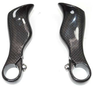 T800全碳纤维山地自行车车把小副把手牛角把超轻89g