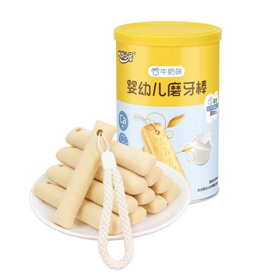 咔淇小屋婴儿磨牙棒饼干辅食 宝宝零食带绳磨牙棒婴儿6个月以上