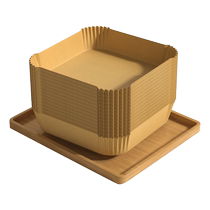 Air fryer special paper square household oil-absorbing paper pad oven oil-proof food-grade baking silicone oil paper plate pot