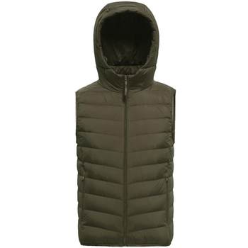 Bosideng hooded casual down jacket vest ສໍາລັບຜູ້ຊາຍ, vest vest ບາດເຈັບແລະ້ໍາຫນັກເບົາ, ຄົນອັບເດດ: ແລະອະເນກປະສົງສໍາລັບການນຸ່ງໃນແລະນອກ.